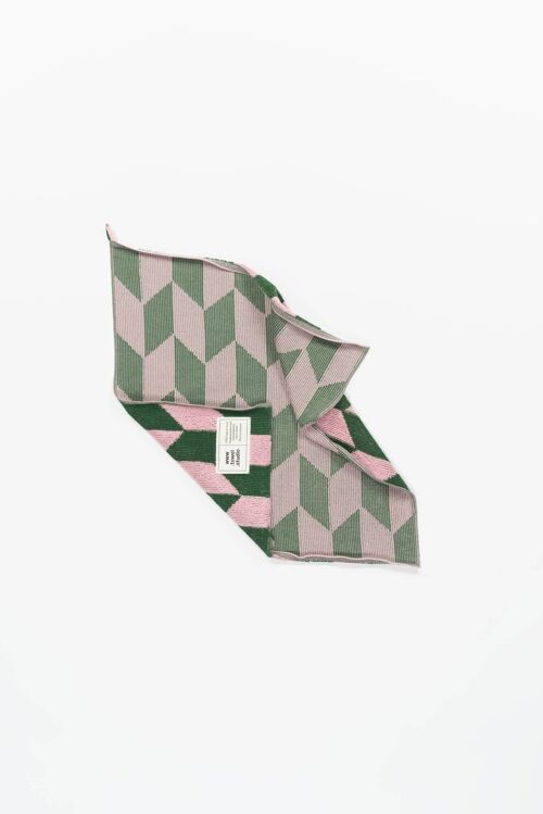 Arrow Tail Guest Towel | Pink & Green