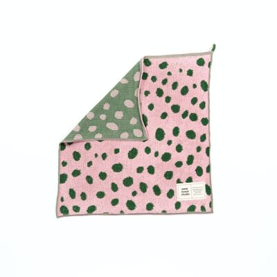 Asciugamano Ospiti Pebbles | Rosa e verde