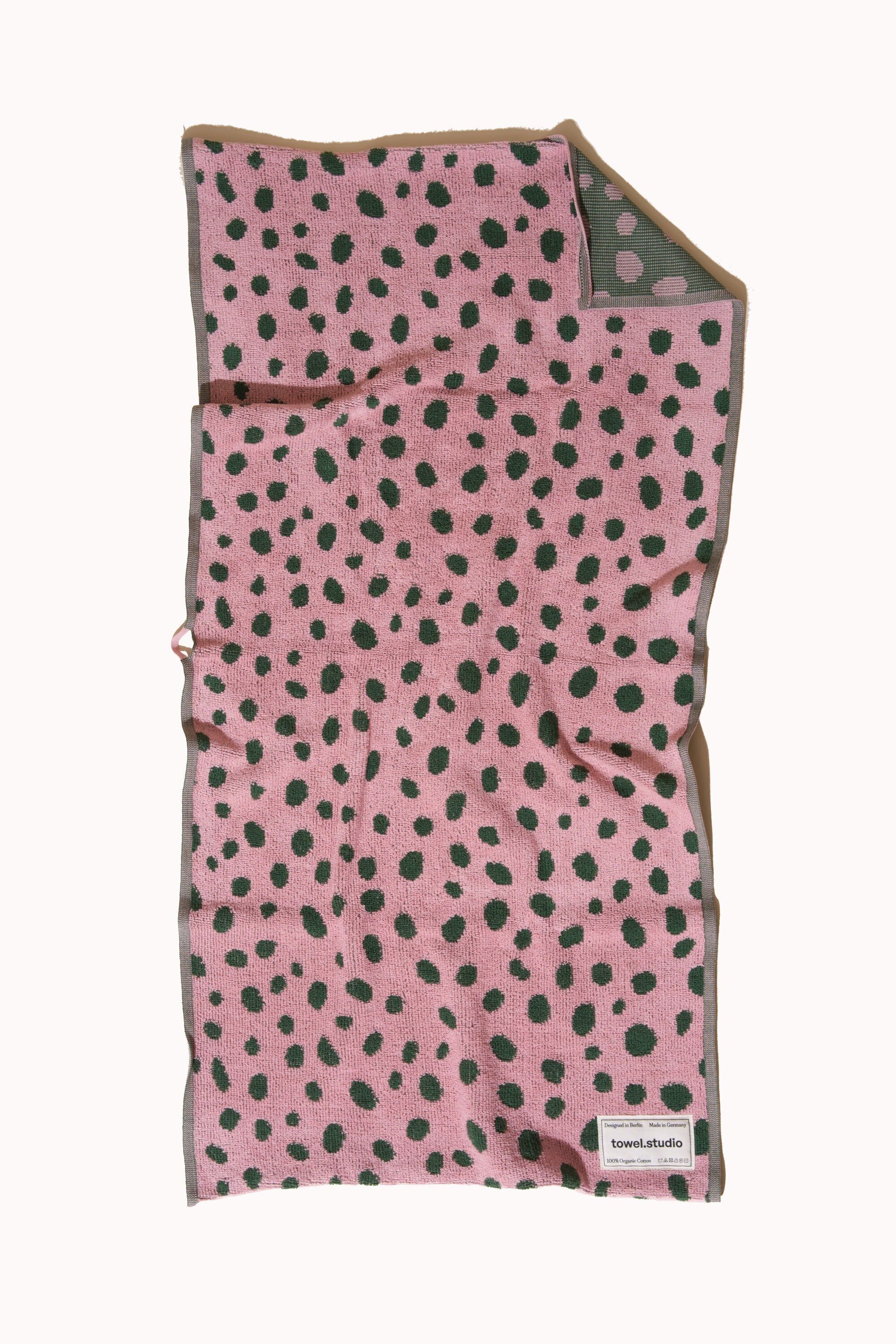 Asciugamano da palestra Pebbles | Rosa e verde