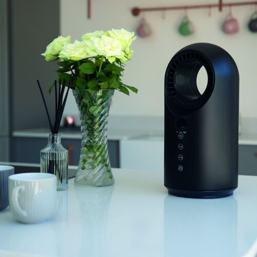 TCP Smart Wifi Portable Bladeless Ceramic Heater & Cooling Fan 1.5kw Black