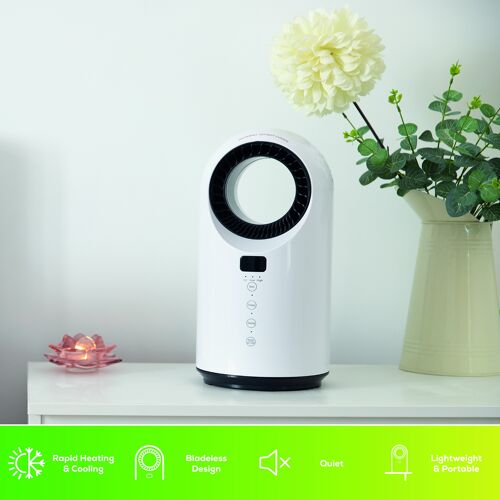 TCP Smart Heating & Cooling Bladeless Portable Fan 1.5kw White