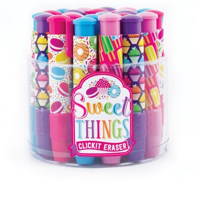 Gomas de borrar Sweet Things ClickIt - paquete de 24