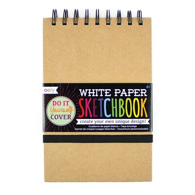 Cuaderno de bocetos de cubierta DIY - Papel blanco pequeño