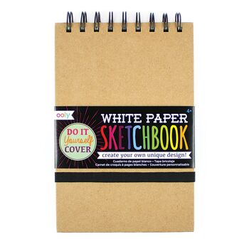 DIY Cover Sketchbook - Petit livre blanc 1