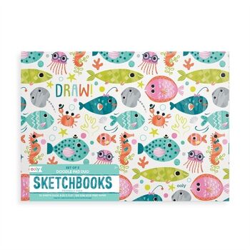 Carnets de croquis - Friendly Fish - paquet de 2 2