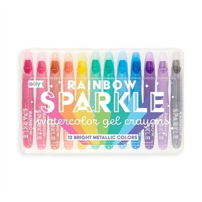 Crayones de gel de acuarela Rainbow Sparkle de RESTAD