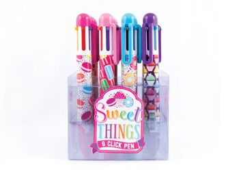 Stylos multicolores 6 clics Sweet Things - paquet de 24 1