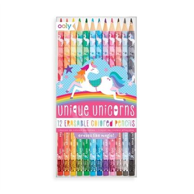 Crayons de couleur effaçables Licornes uniques