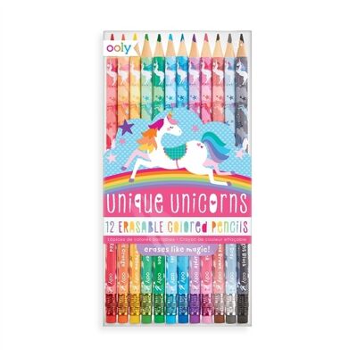 Unique Unicorns Erasable Colored Pencils