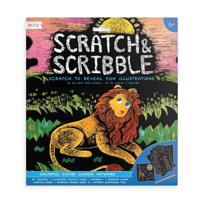 Scratch & Scribble - Safari colorido