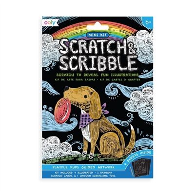 Mini Scratch & Scribble - Verspielte Welpen