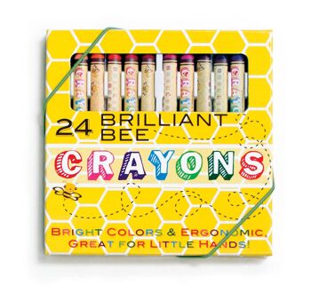 Crayons d'abeille brillants 1