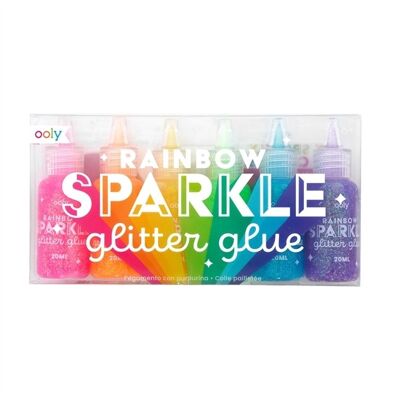 Regenbogen-Glitter-Kleber