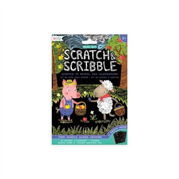 Mini Scratch & Scribble – Animaux de la ferme 1