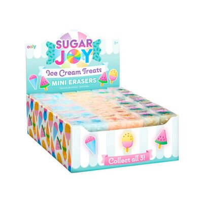 Mini gomas de borrar Sugar Joy - paquete de 30