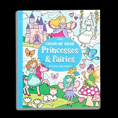 Color-in’ Book – Princess & Fairies