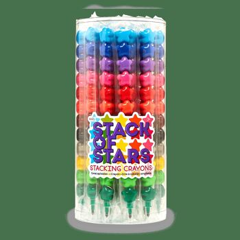 Pile de crayons à empiler étoiles - paquet de 24 1