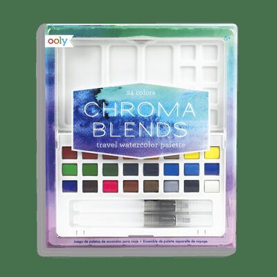 Chroma mélange la palette d'aquarelle de voyage