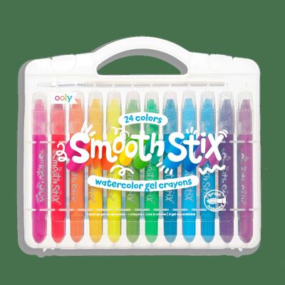 Smooth stix watercolor gel crayons - 25 pc set