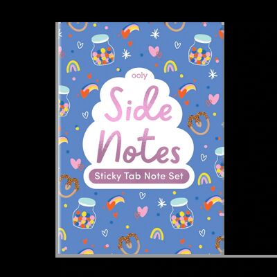 Side notes sticky tab note pad - happy day