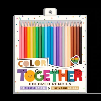 Colorear juntos lápices de colores