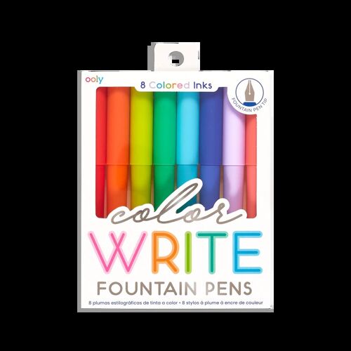 Color write fountain pens