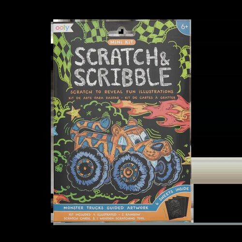 Restad - Mini Scratch & Scribble - Monster Truck