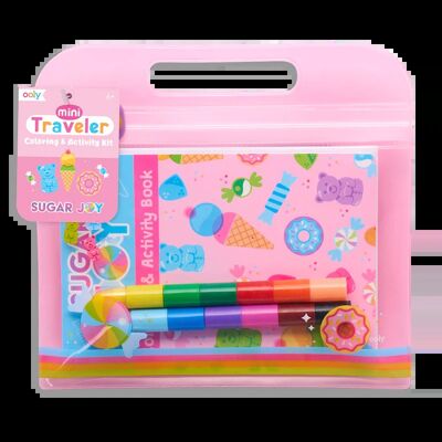 RESTAD - Kit de coloriage et d'activités Mini Traveller - Sugar Joy