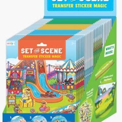 Set The Scene Transfer Stickers - Display - Loaded with 24 pcs