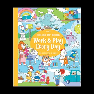 RESTAD - Work and play every day coloring book