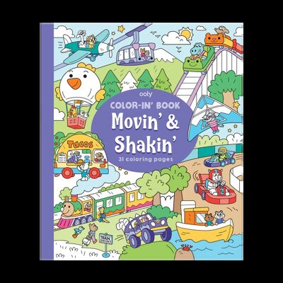 RESTAD - Livre de coloriage Movin' & Shakin'