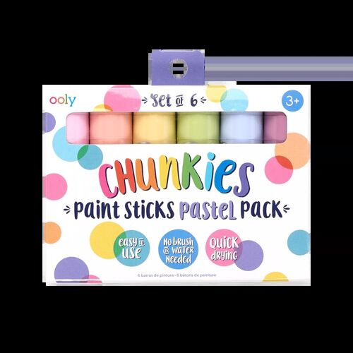 RESTAD - Chunkies Paint Sticks - Set of 6 - Pastels