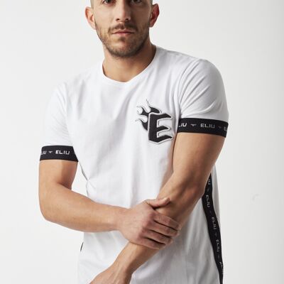 Camiseta Parche Fuego - Blanco