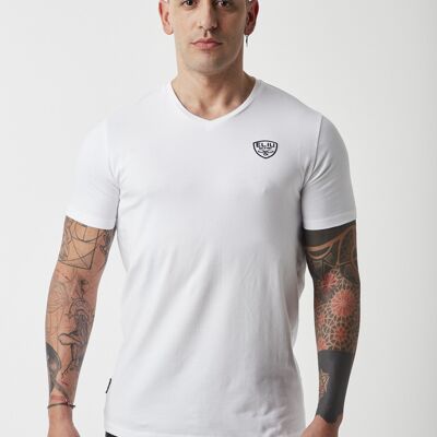 White V-neck T-shirt