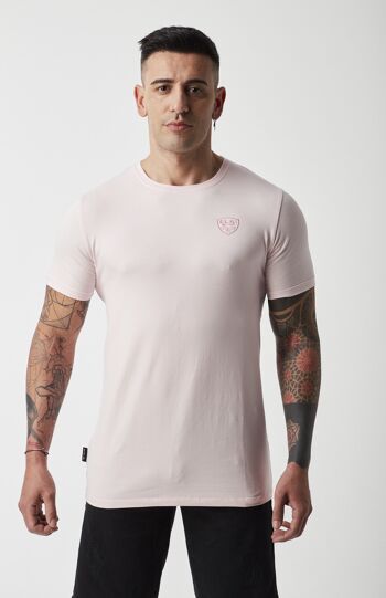 T-shirt basique rose 1