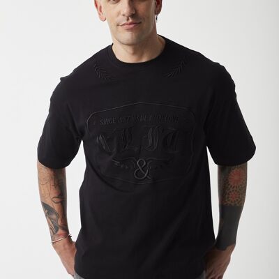 Positional Embroidery Shirt - Black