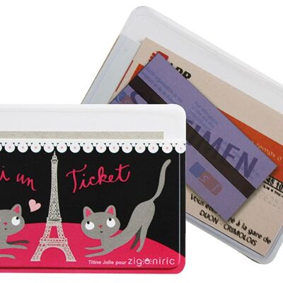 Porte-ticket paristigris valerie nylin