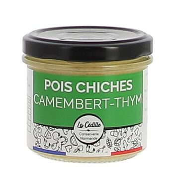 Tartinable Camembert, pois chiches et thym - 120g - La Cédille 1