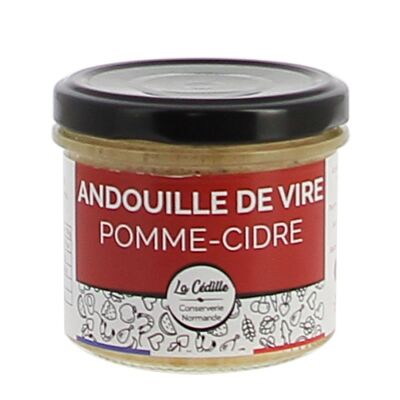 Spreadable andouille sausage from Vire, apple and cider - 120g - La Cédille