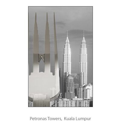 Fork "Petronas Towers", Kuala-Lumpur, MALAYSIA