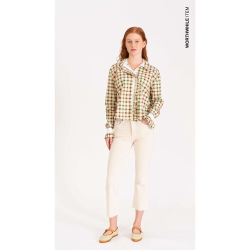 Crystal button shirt / Cottagecore