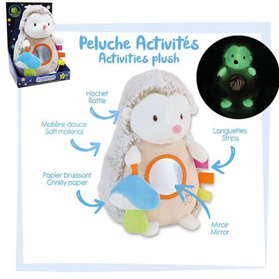 Luminou hedgehog Activities soft toy, 21 cm, in box