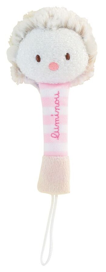 Peluche Luminou hérisson accroche tétine, 21 cm, 2 modèles assortis, sur carte 4