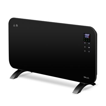 TCP Smart WiFi Panneau Chauffant Fixe ou Portable en Verre 2kw Noir 2