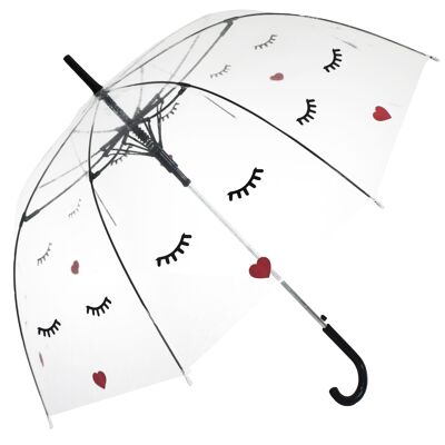 Parapluie - Visage Droit Transparent, Regenschirm, Parapluie, Paraguas
