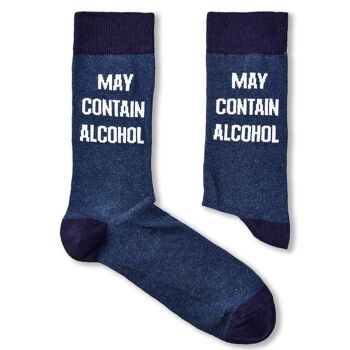 Chaussettes unisexes pouvant contenir de l'alcool 1