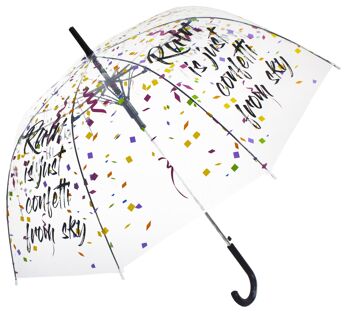 Parapluie, Rain is confettis from sky Straight Transparent, Regenschirm, Parapluie, Paraguas