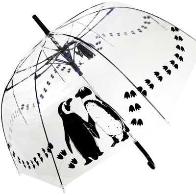 Regenschirm - Penguins Straight Transparent, Regenschirm, Parapluie, Paraguas