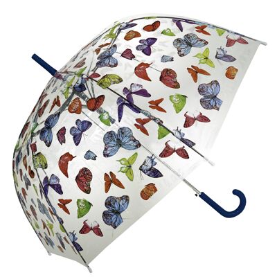 Regenschirm, Butterlies Straight Transparent, Regenschirm, Parapluie, Paraguas