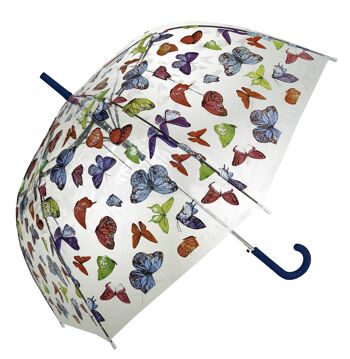 Parapluie, Papillons Droit Transparent, Regenschirm, Parapluie, Paraguas
